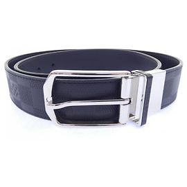 Cinturón reversible Slender 35mm Louis Vuitton Negro