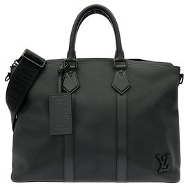 Louis Vuitton LV Aerogram Lockit Handbag Black
