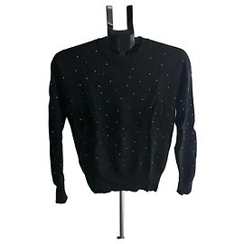 & Other Stories Schwarzer Pullover mit Strasssteinen Schwarz