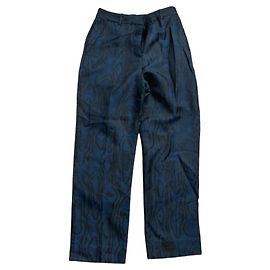 & Other Stories Pantaloni stampati blu e nero Nero Blu