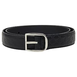 Gucci Microguccissima Black Leather Belt Black