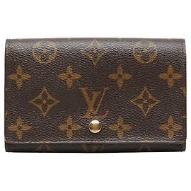 Louis Vuitton Monogram Long Wallet Brown