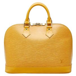 Louis Vuitton Epi Alma Handbag Yellow