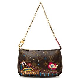 Louis Vuitton Monogram Vivienne Mini Pochette Accessoires Marron