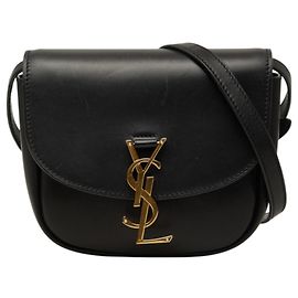Bolsa de Ombro Saint Laurent Cassandra Kaia Small Preto Dourado