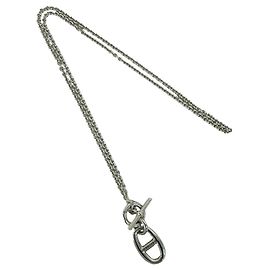 Hermès Collana Amulet Chaine d'Ancre Hermes Argento