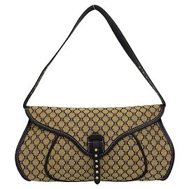 Céline Bolso Celine Macadam Blazon Triomphe Pattern Castaño