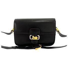Céline Bolsa semi-one-shoulder em couro vintage CELINE Marrom