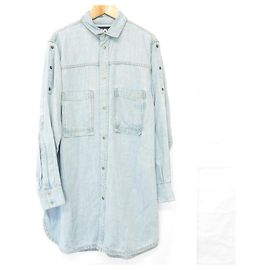 Autre Marque Diesel Denim Kleid Blau Hellblau