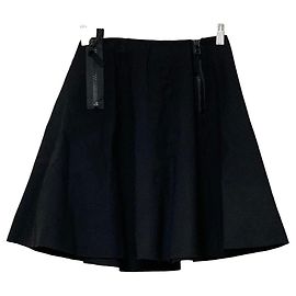 Autre Marque Minigonna Diesel con design a zip Nero