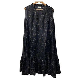Autre Marque Dries Van Noten Seidenkleid Schwarz Andere