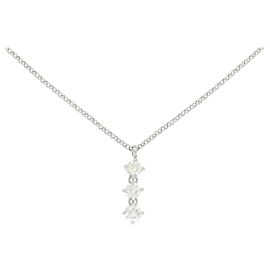 Autre Marque Colar de Diamantes PT900 PT850 Prata