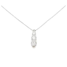 Autre Marque Collar de diamantes Pt900 Pt850 Plata