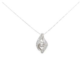 Autre Marque Colar de Diamantes Pt900 Pt850 Prata
