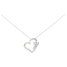 Autre Marque Collar de diamantes Au750 Plata
