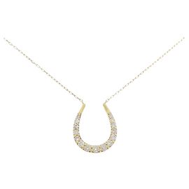 Autre Marque Colar de Diamantes Au750 Dourado
