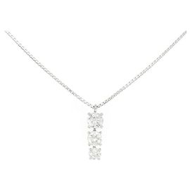 Autre Marque Colar de Diamantes PT950 PT850 Prata