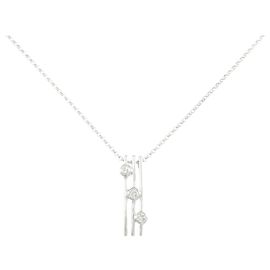 Autre Marque Collar de diamantes Pt900 Pt850 Plata