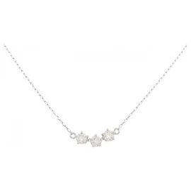 Autre Marque Collana di diamanti Pt950/Pt850 Argento