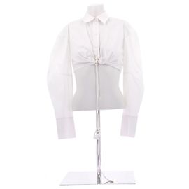 Jacquemus Camisa corta blanca "Le Raphia" Blanco