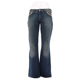 Dolce & Gabbana Jeans azul com estrelas Azul