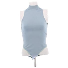 Alaïa Blue Viscose Bodysuit Blue