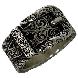 GUCCI Garden Arabesque Ring Silvery