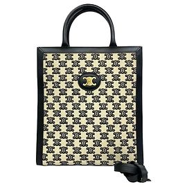 Céline Borsa a tracolla Celine Vertical Cabas Triomphe Nero Crudo