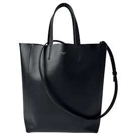 Céline Celine Vertical Cabas Small 2-Way Tote Bag Black