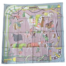 Hermès Lenço Hermes Carre 90 Ronds de Marche Multicor