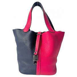 Hermès Borsa Hermes Picotin Lock MM Blu