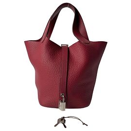 Hermès Hermes Picotin Lock PM Handbag Red