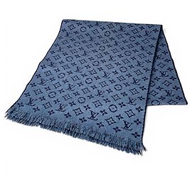 Louis Vuitton Wool Stole in Blue Blue