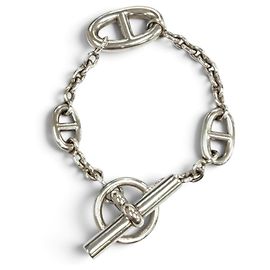 Hermès Bracciale HERMES Farandole AG925 Chaine d'Ancre Argento