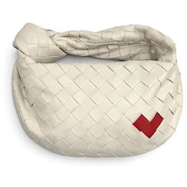 Sac à main Bottega Veneta Mini Jodie Heart Blanc Rouge