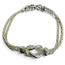 Tiffany & Co Pulsera de dijes Tiffany Vintage Double Glove Plata
