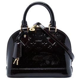 Louis Vuitton Purple Monogram Vernis Alma BB Violet
