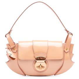 Bolsa de ombro Compilation Fendi em couro bege Bege