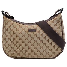 Bolsa tiracolo Gucci em canvas GG bege Bege