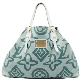 Louis Vuitton Green Monogram Tahitienne Cabas GM Grün