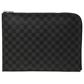 Louis Vuitton Black Damier Graphite Pochette Jour GM Nero