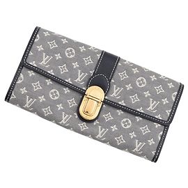 Louis Vuitton Monogram Idylle Long Wallet Black