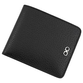 Salvatore Ferragamo Gancini Bi-Fold Wallet Black