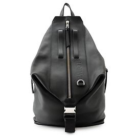 Loewe Convertible Leather Backpack Black