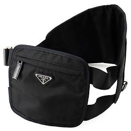 Prada Body Bag Triangle Security Pouch Black