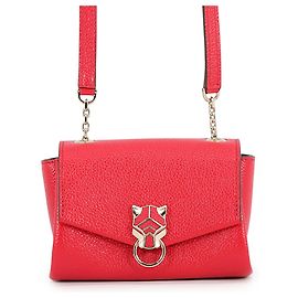 Cartier Panthère de Leather Shoulder Bag Red