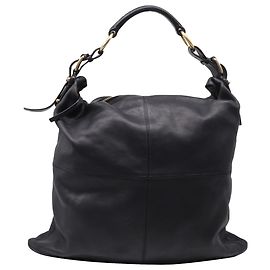 Céline Borsa Hobo Slouched Celine in pelle nera Nero