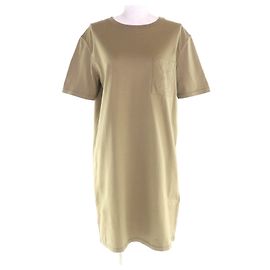 Hermès Robe en coton Hermes Vert Kaki