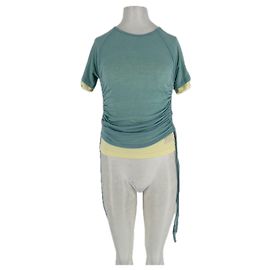 Autre Marque T-shirt verde e gialla Verde