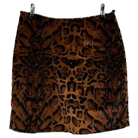 Autre Marque Falda SHRIMPS de algodón con estampado animal marrón Castaño